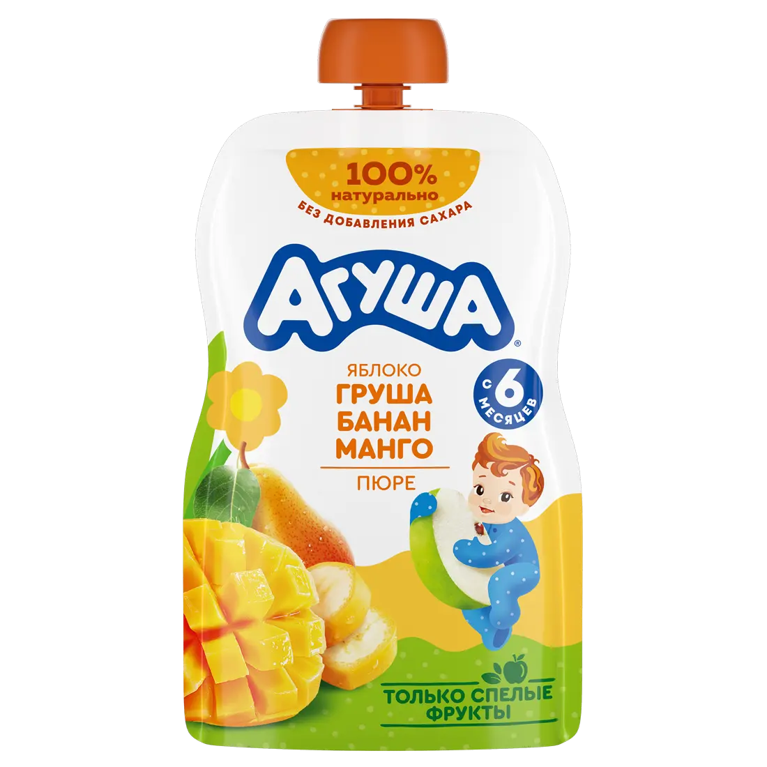 Խյուս խնձոր, տանձ, բանան, մանգո 90գր