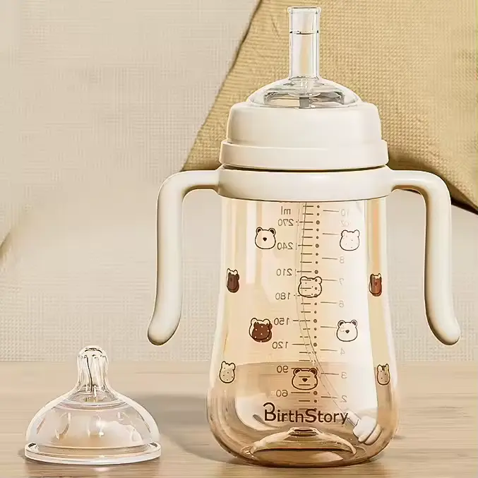 Հակակոլիկային կերակրման շիշ՝ երկու ծծակներով